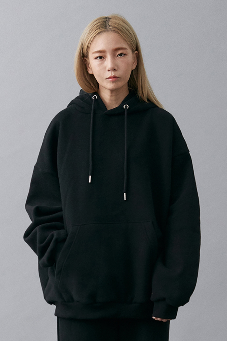 NOI179 [nappijng] overfit logo hoodie (black)