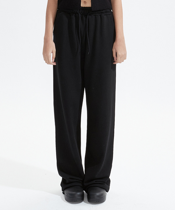 NOI607 relaxed sweat pants (black)