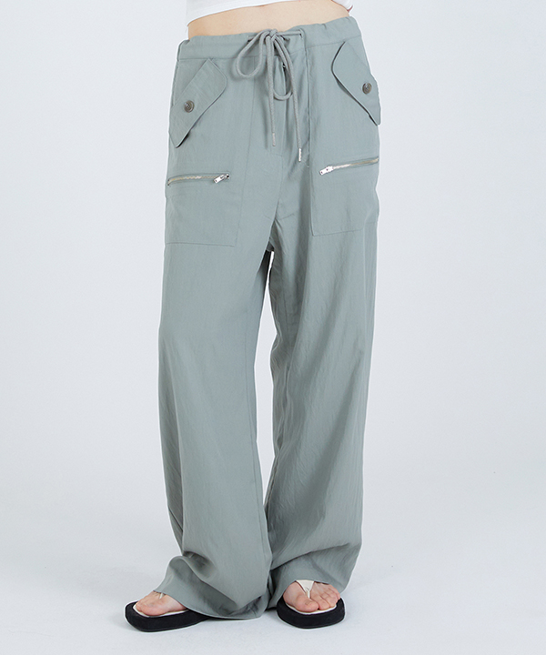 NOI868 rn wide pants (light khaki)