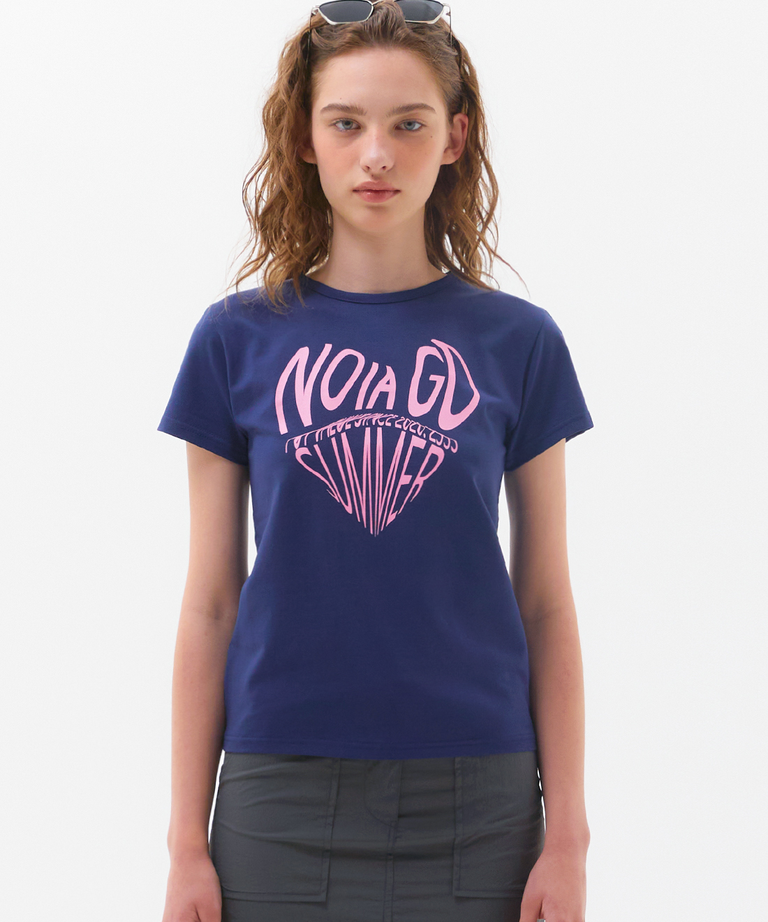NOI932 summer love t-shirts (navy)