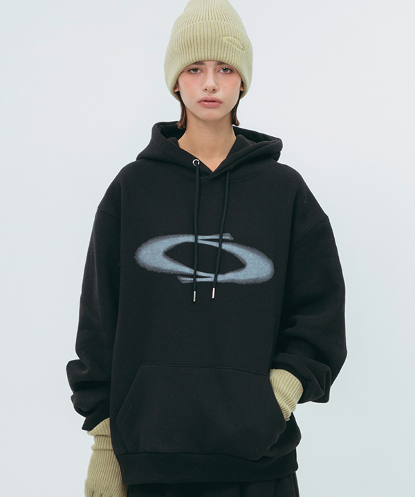 NOI1130 graphic logo hoodie (black)