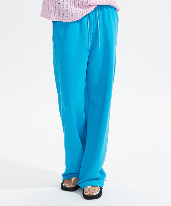 NOI605 relaxed sweat pants (blue)