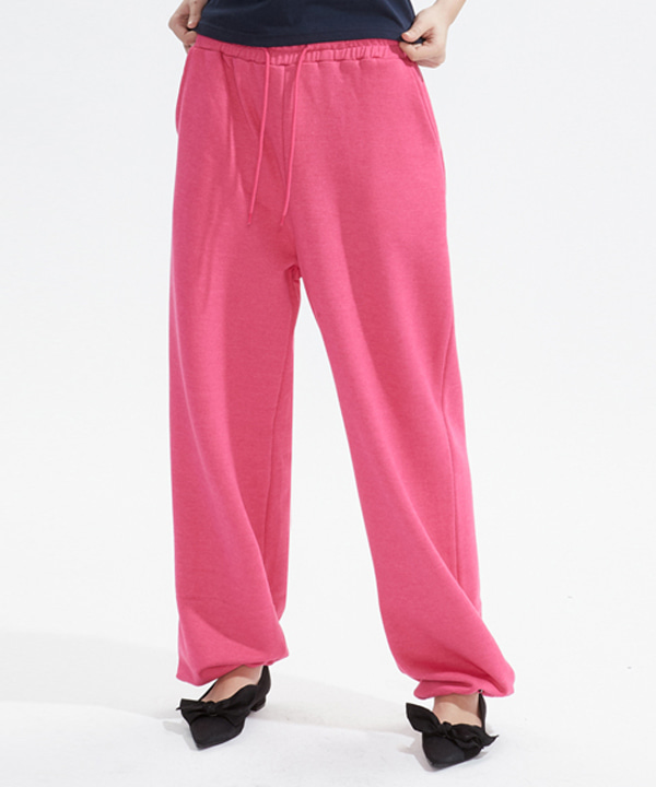 NOI604 relaxed sweat pants (pink)