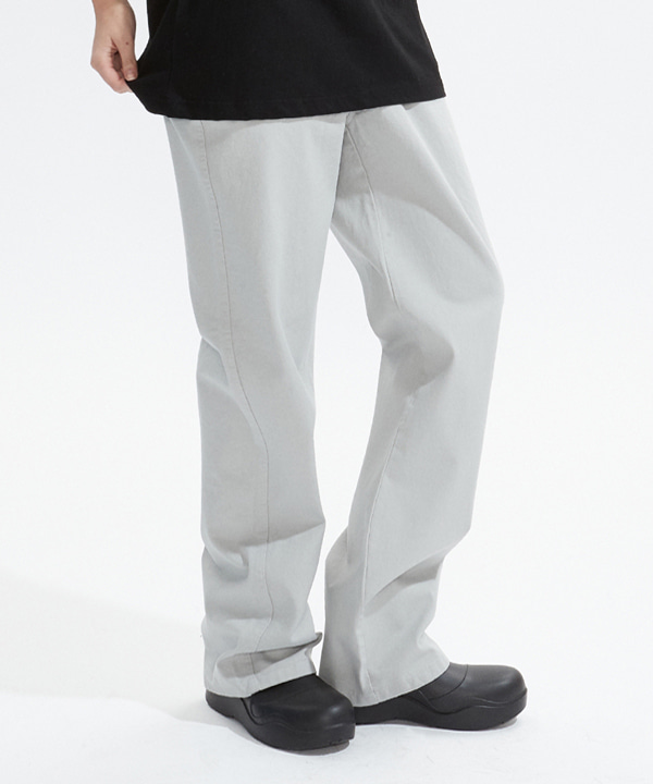 NOI650 easy cotton pants (light gray)