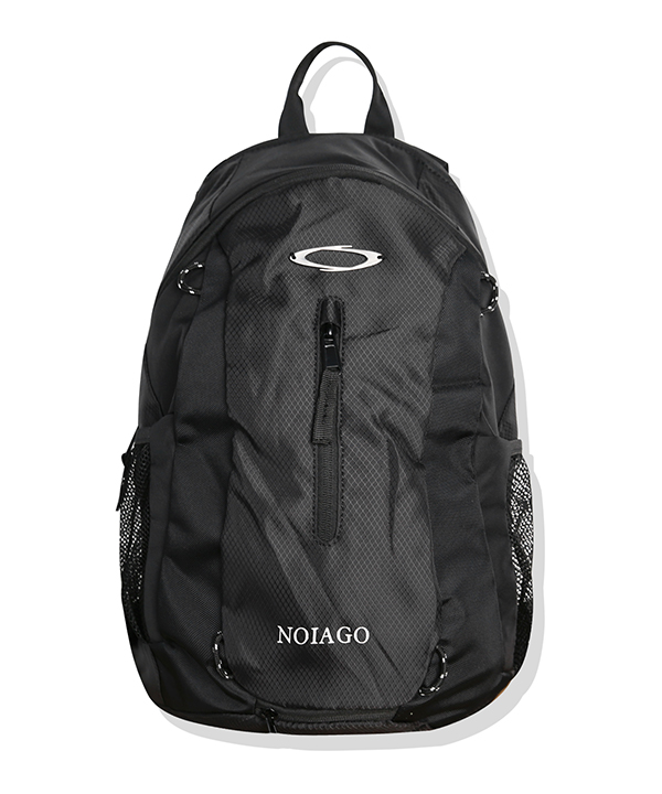 NOI1090 multi logo backpack (black)