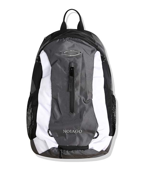NOI1089 multi logo backpack (gray)