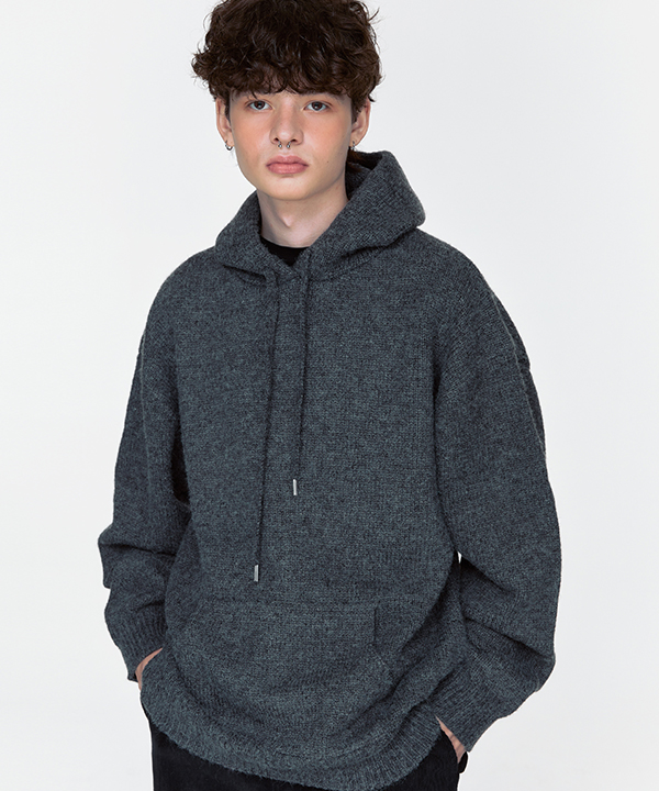 NOI1059 heavy hoodie knit (gray)