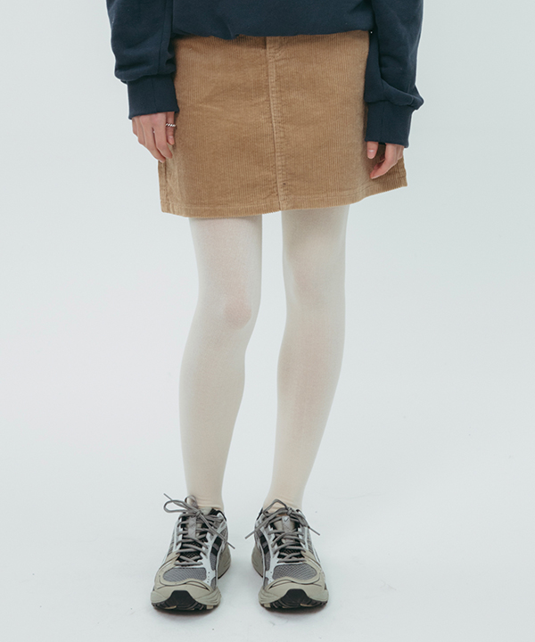 NOI1099 corduroy mini skirt (brown)