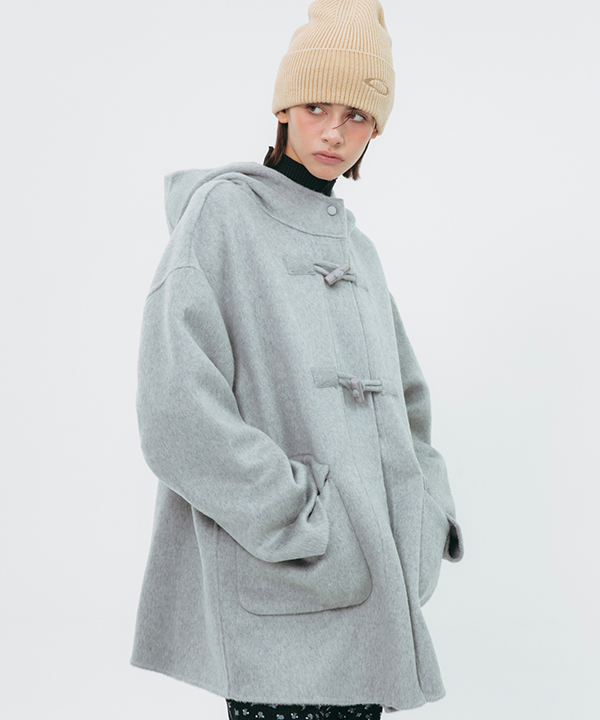 NOI1111 handmade duffle coat (light gray)