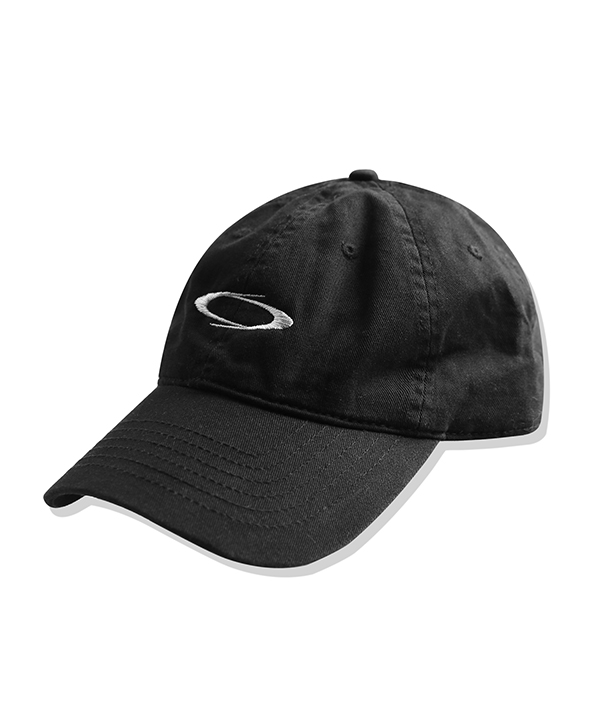 NOI1232 washed logo ball cap (black)